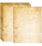 FUNCLASS 8.5'' x 11'' Printer Vintage Paper, Stationary Paper 50 Sheets, Letter Writing Stationer...
