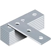 heneng 9 Pcs 3 Hole Splice Plates for 1-5/8" Strut Channel, Flat Plate Fitting Connector Bracket,...
