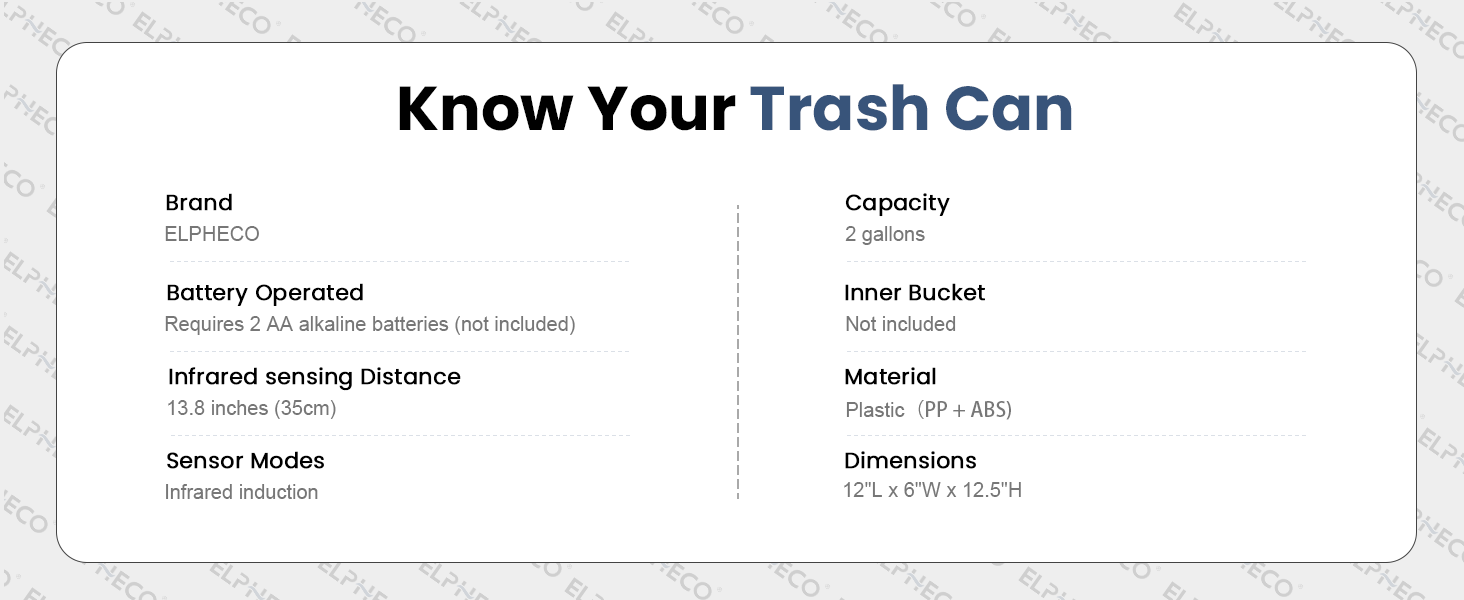 Butterfly Lid motion sensor teash can 5