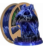 3D Printer Filament, PLA Filament 1.75mm, Silk Black Blue Color Changing, Silk PLA Filament, 3D P...