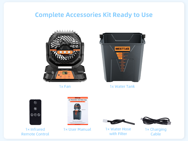 portable misting fan