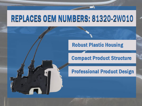 Front Right Passenger Side Door Lock Actuator 81320-2W010 fit for Hyundai Santa Fe XL 2013-2019