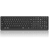 CITLLA Wireless Bluetooth Keyboard, Support Multi Device Switching, Full Size, Scissor-Switch Key...