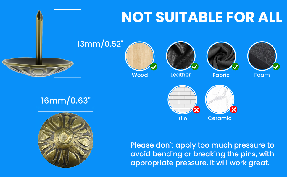 Thumb Push Pins Decorative Nails