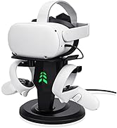 alcopanda VR Stand, Headset Charging Dock, VR Display Stand Accessories for Meta Quest 2, PSVR 2,...