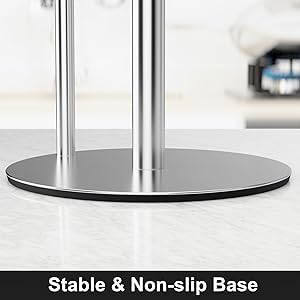 Stable base no-slip paper towel holder