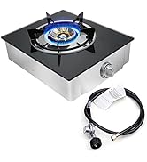 Propane Gas Cooktop 1 Burners Gas Stove portable gas stove Tempered Glass Single Burners Stove Au...