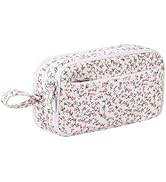 Corduroy Pencil Case, Large Capacity Pencil Pouch with 4 Compartments, Cute Soft Aesthetic Statio...