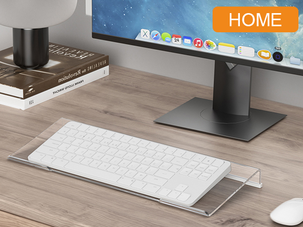 acrylic computer keyboard lifter for desk
