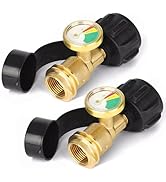 Propane Tank Gauge Level Indicator, Propane Gas Gauge for Propane Tank 5LB-40LB with QCC1/Type1, ...