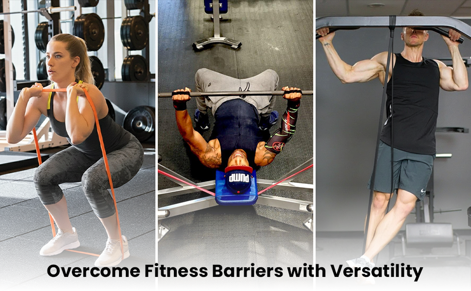 These fitness bands double as pt bands, weight bands, and power bands, making them perfect