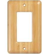 YDJSA Wood Switch Plate Covers Decorative Outlet Covers Light Switch Cover Plate Single Decorator...