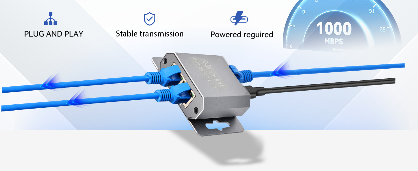 ethernet Splitter 1 to 2