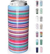TILUCK Skinny Can Cooler for Slim Beer &amp; Hard Seltzer, Stainless Steel, Doucle-Walled Stainless S...