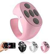 Fingertip Wireless Bluetooth Remote Control, Scrolling Ring Bluetooth Page Turner for Cooking, Yo...