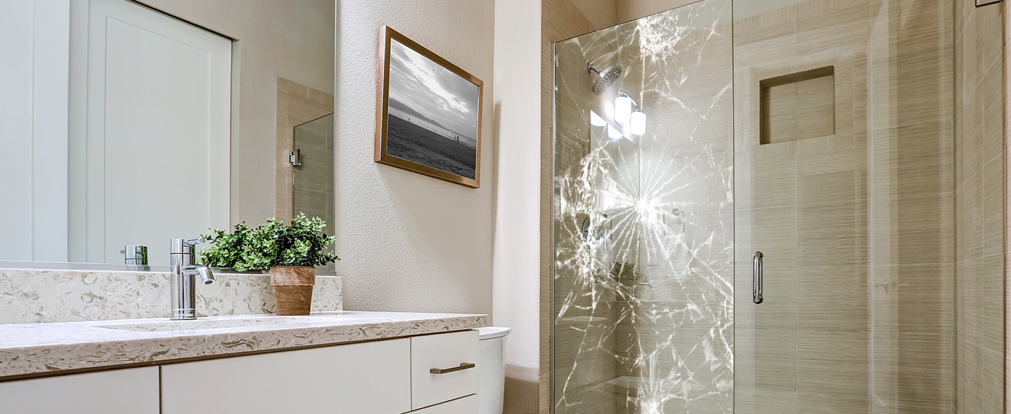 shatterproof film for glass doors security