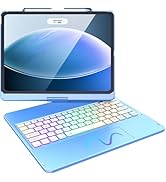 FUWANG Touch Keyboard Case for iPad Air 13 inch (M3 2025/M2 2024) and iPad Pro 12.9 6th 5th 4th 3...