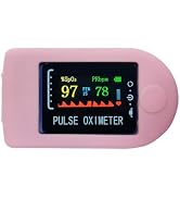 Pink Pulse Oximeter Fingertip Case,Oximeter Case Compact Portable Soft Comfortable Stable Reliabl...