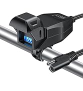 RANDPOW Smart Power Off Motorcycle USB Charger, QC3.0 USB-A 18W Motorcycle Phone Charger with 5.2...