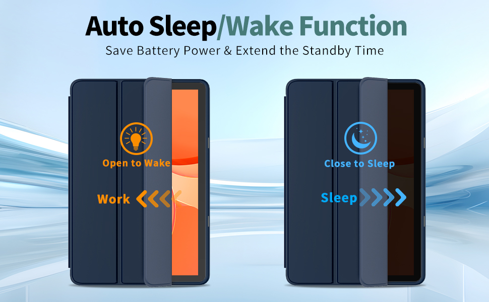 Built-in magnet provides automatic wake-up sleep function, which can extend the life of the battery