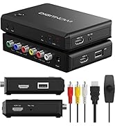 Component to HDMI Adapter, RCA to HDMI/Composite AV to HDMI/YPbPr to HDMI Converter, Record Video...