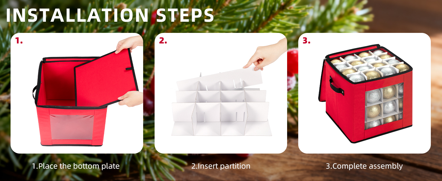Christmas Ornament Storage Box