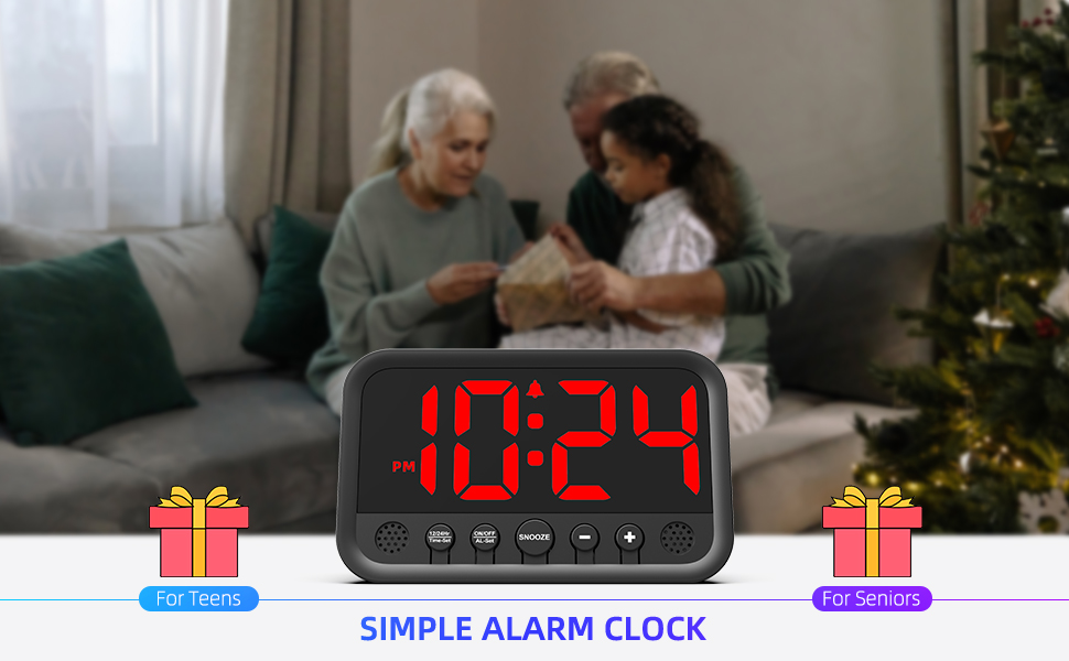 Simple Alarm Clock with All Buttons on the Front