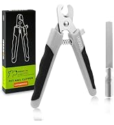 IREDOON Dog Nail Clippers, Dog Nail Trimmers with Diamond File, 4CR13 Professional Stainless Stee...