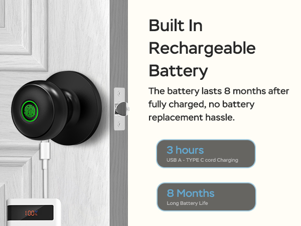 built in rechargeable battery