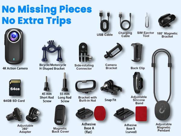 All Accessories Included Action Camera