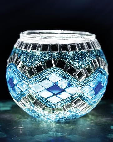 mosaic candle holder