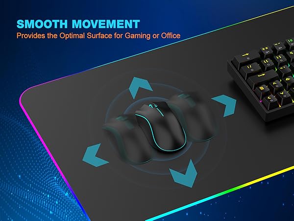 TARKARI Magnetic Wireless Charging RGB Mouse Pad