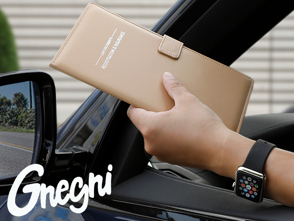 Leather Car Registration and Insurance Card Holder