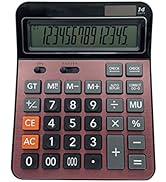 Meichoon Solar Battery Calculator Dual Power Large Standard Function Desktop Business Calculator ...