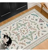 Washable Sage Green Large Entryway Rug, 3x5 Area Rugs for Laundry Room, Kitchen, Bedroom, Dorm, I...