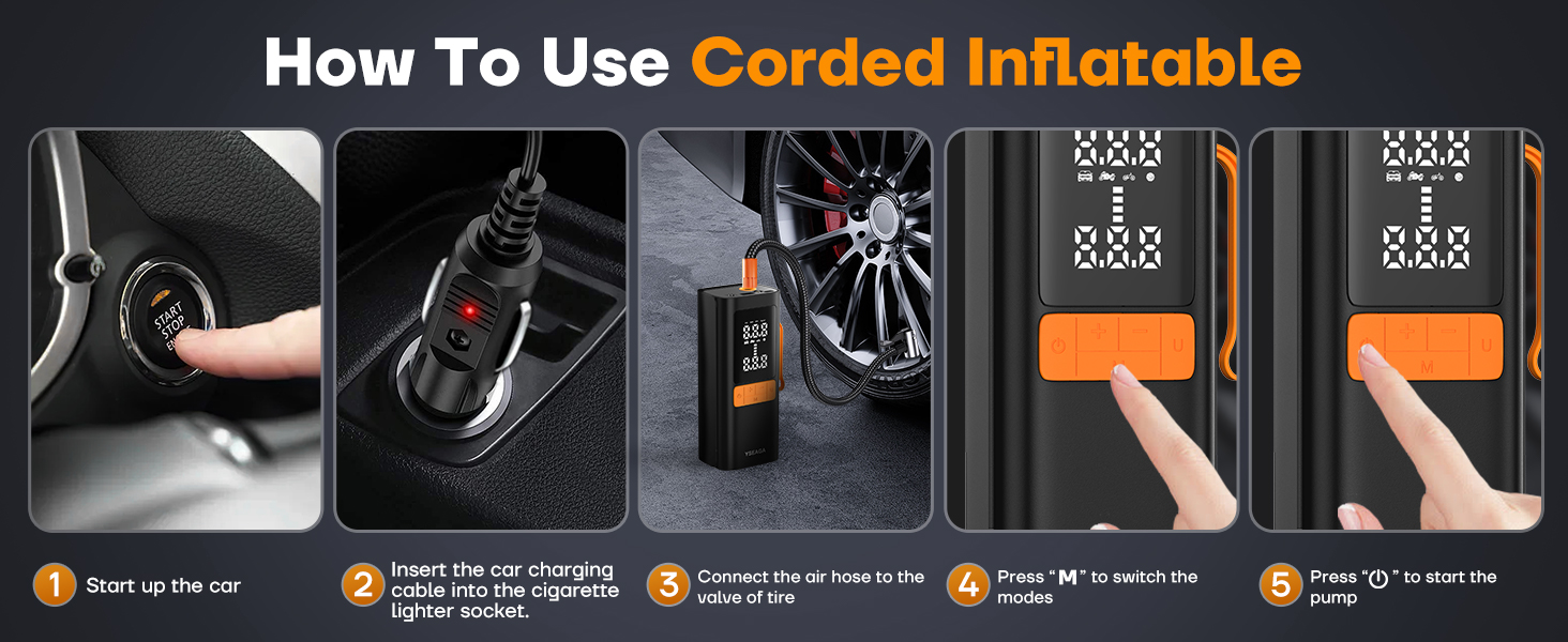 How to use corded Inflatable