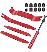 Auto Trim Removal Tool Kit, Wetado 15 Pcs Plastic Pry Tools &amp; Car Fastener Rivet Clips Remover No...