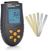 Tachometer, FITNATE Digital Tachometer RPM Meter, 2.5~99,999 RPM Accuracy with Batteries Included...