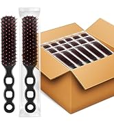 HOFASON 400 Pcs Bulk Hair Brushes for Homeless Supplies, Individually Wrapped Disposable Hair Bru...
