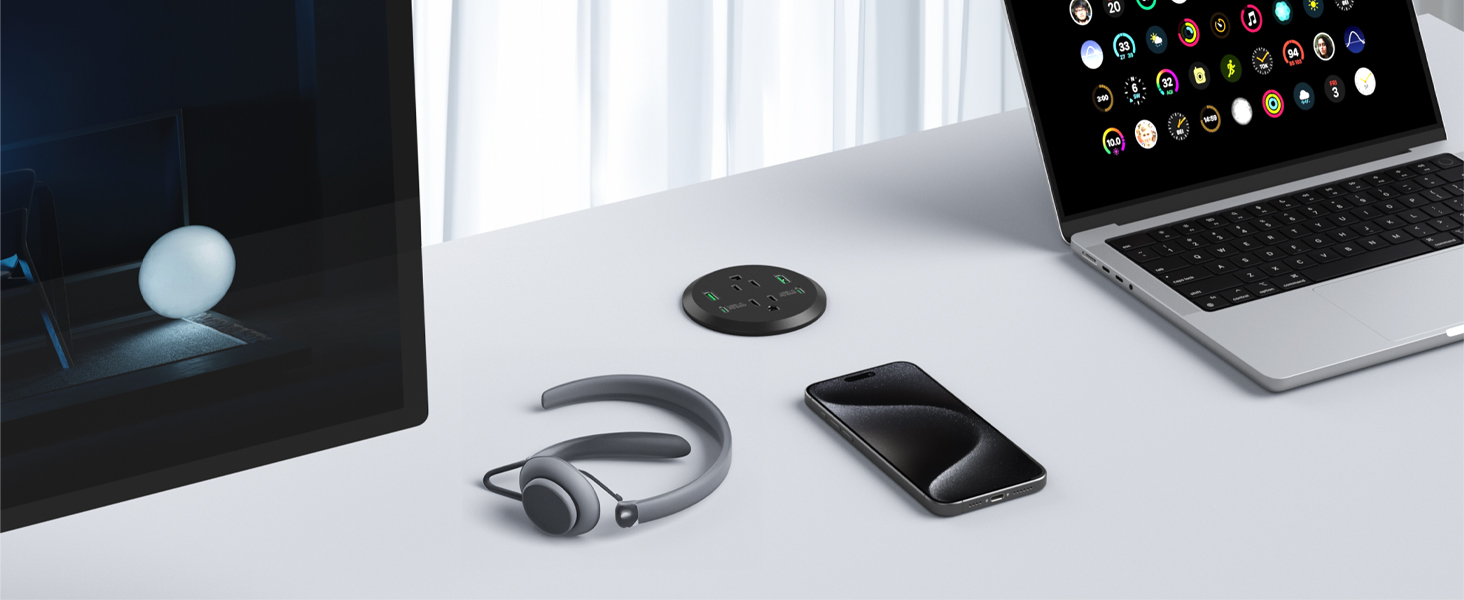 3 inch Desk Power Grommet 