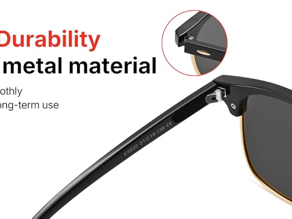 Pro Acme Semi-Rimless Polarized Sunglasses