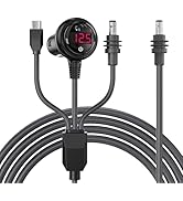 Furnique Starlink Mini 3 in 1 DC Power Cable 10FT, 100W+ USB-C to DC Cord with 12V–24V Car Cigare...
