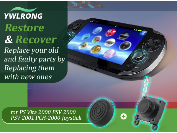 Joysticks Replacement for PS Vita 2000 2001