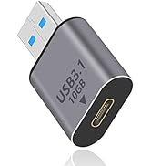 Duttek USB C Female to USB Male Adapter 10Gbps, USB C to USB Adapter 3.1 Gen 2, USB Type c to USB...