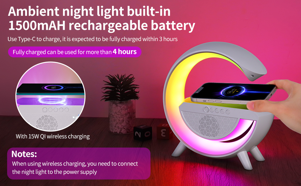 alarm clock with charger