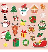 20 PCS Christmas Thick Gel Clings Winter Christmas Window Gel Clings Decals Stickers for Kids Tod...