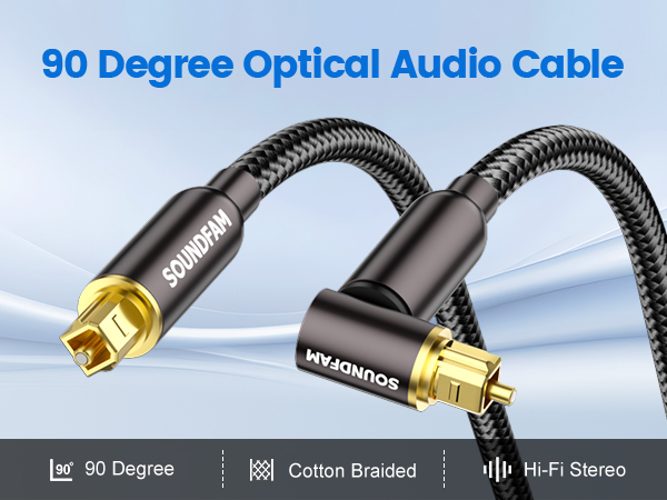 black 90 degree optical cable