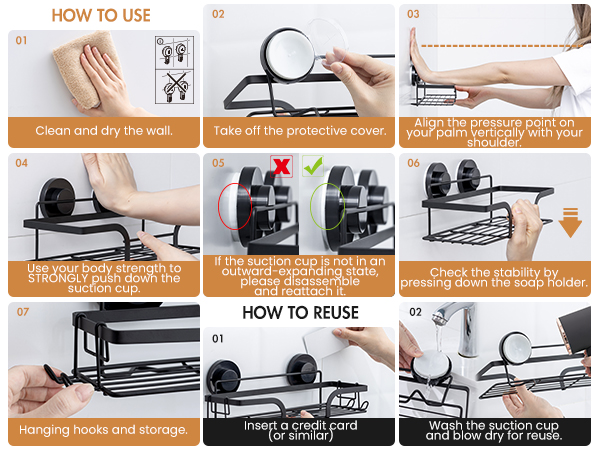 suction shower shelf shower caddy with hooks suction cups for shower caddy shower shelf suction cup