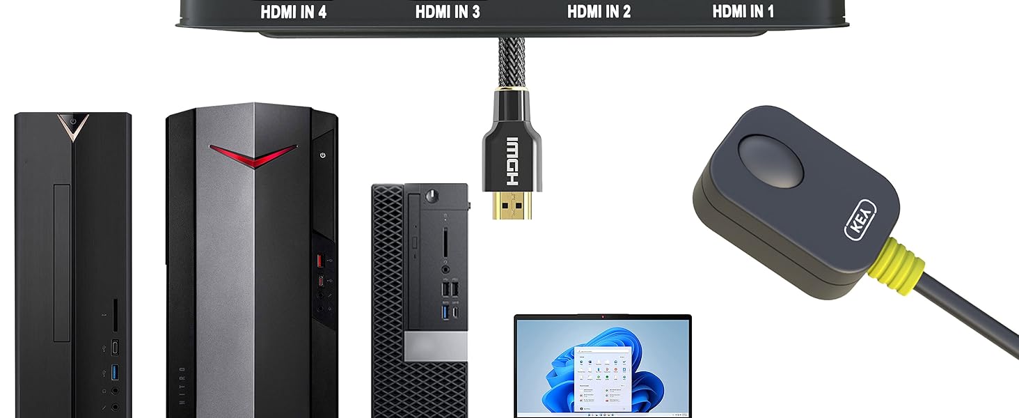 kvm switch hdmi 4 port
