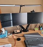 SKYLEO Led Desk Lamp for Home Office - 2400LM Ultra Bright Desk Light -Eye Caring Desk Lamp with ...